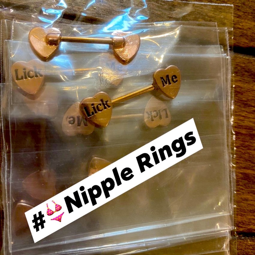 “Lick me nipple rings